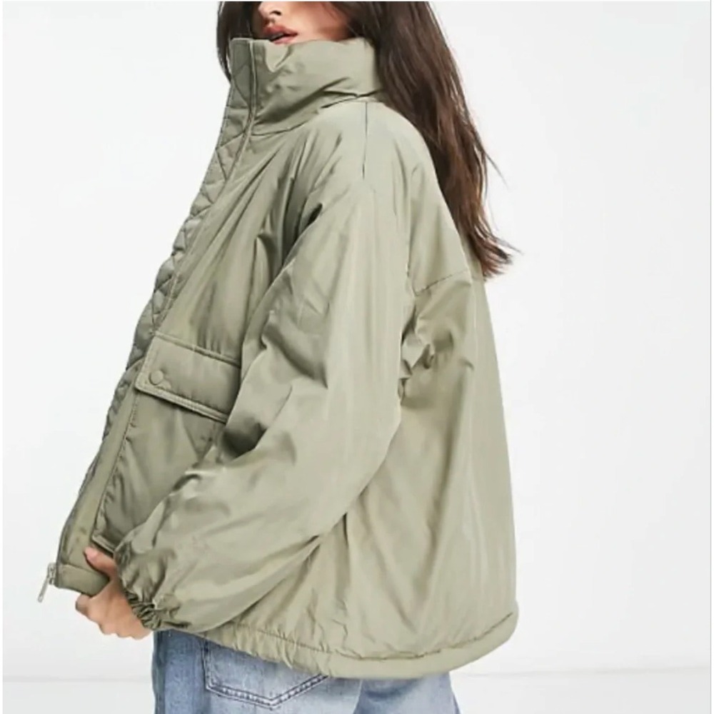 We The Free Bomber Puffer Jacket Medium Sage